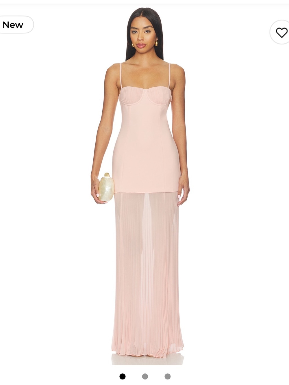 L'Academie Baby Pink Maxi S Skirted Gown like new worn once